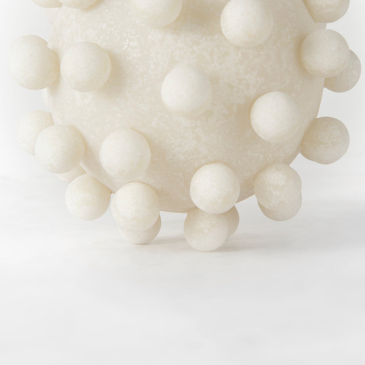 Malo 5.9L x 5.9W x 5.9H Cream Resin Large Sphere Decorative Object from Mercana - Luna Furniture
