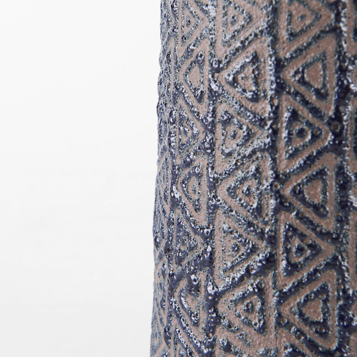 Sefina II Medium Brown/Black Patterned Ceramic Vase from Mercana - Luna Furniture