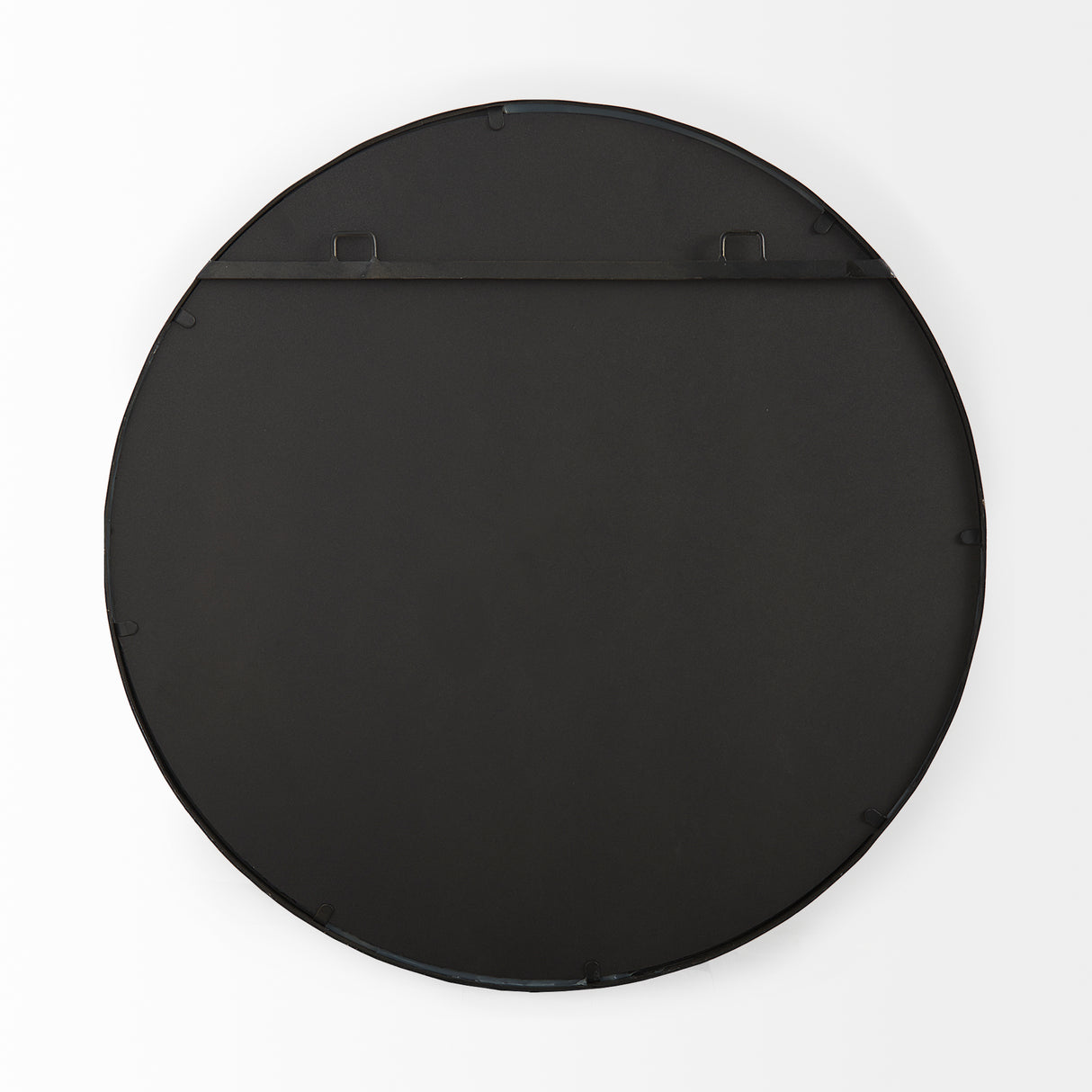 Adelaide 29.7" Gold Metal Scallop Edge Round Mirror from Mercana - Luna Furniture
