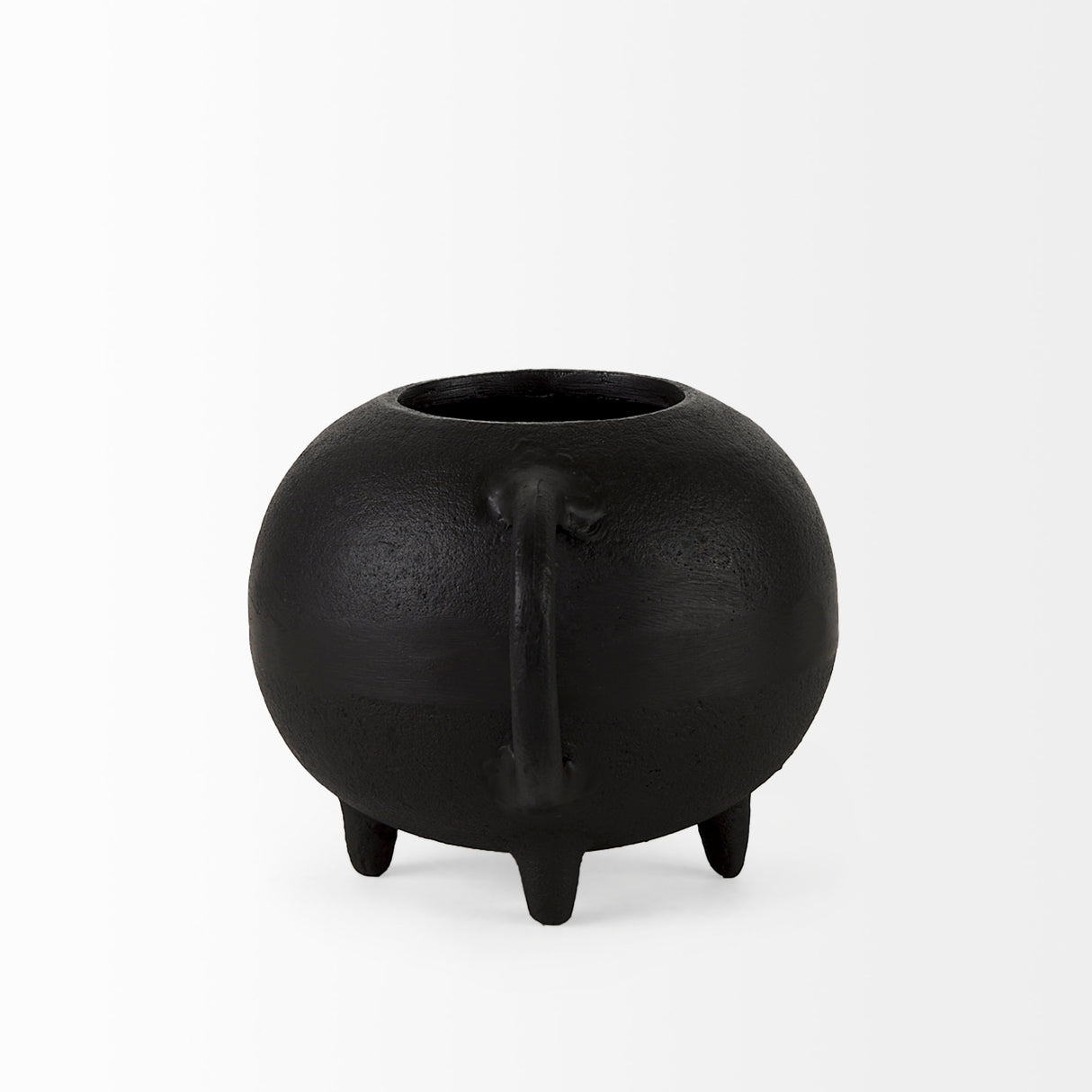 Cyrus Black Spherical Vase Decorative Object from Mercana - Luna Furniture
