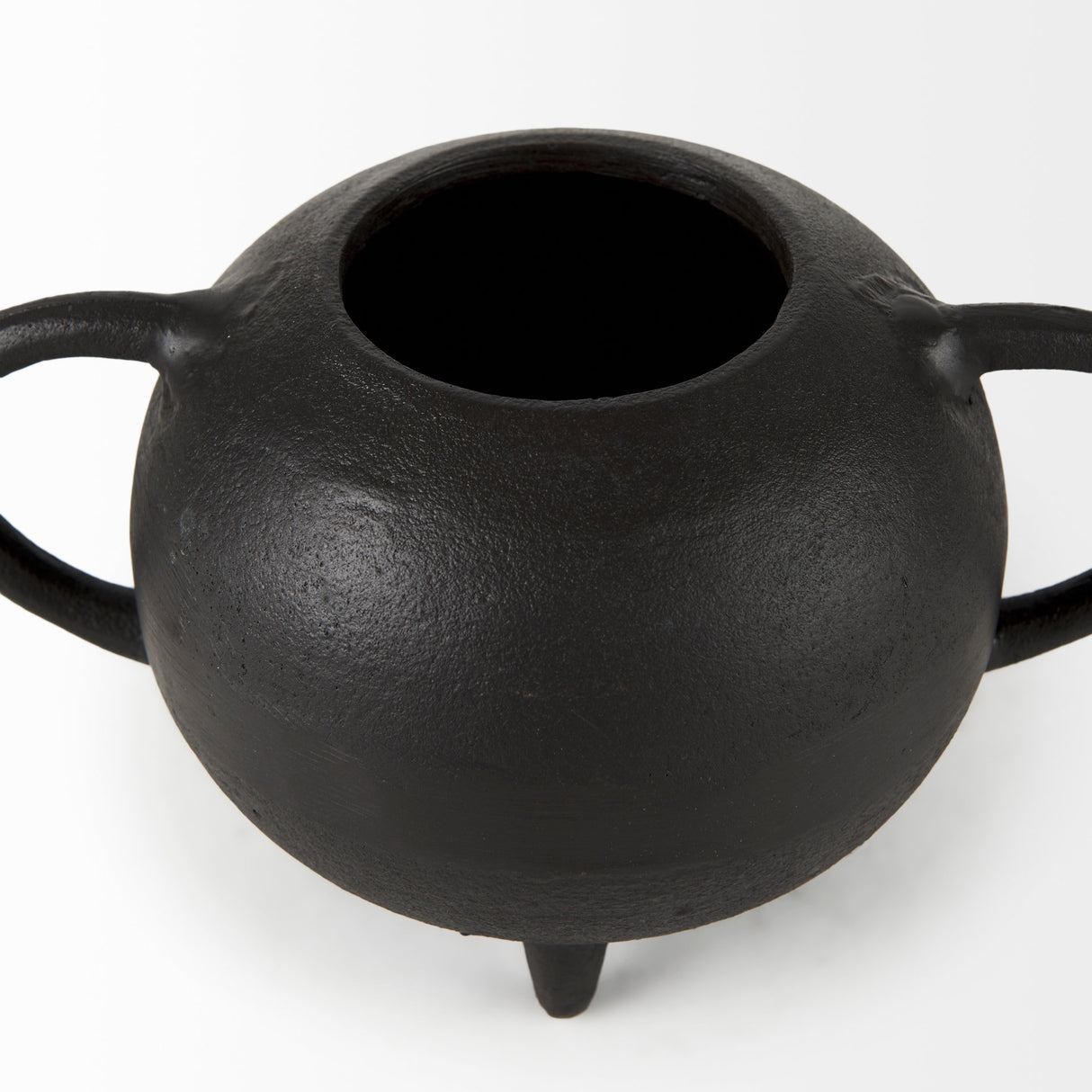 Cyrus Black Spherical Vase Decorative Object from Mercana - Luna Furniture