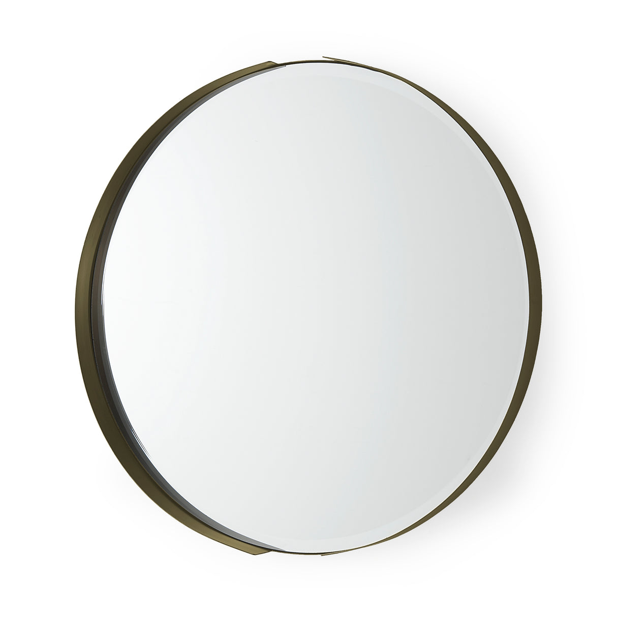 Adrianna 24.4" Gold Metal Round Mirror from Mercana - Luna Furniture