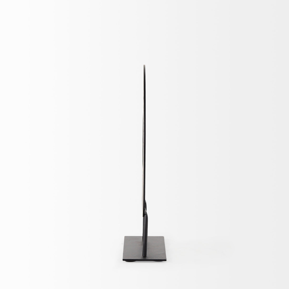 Micra 9.1L x 2.6W x 10.9H Matte Black Metal Decorative Object on a Stand from Mercana - Luna Furniture
