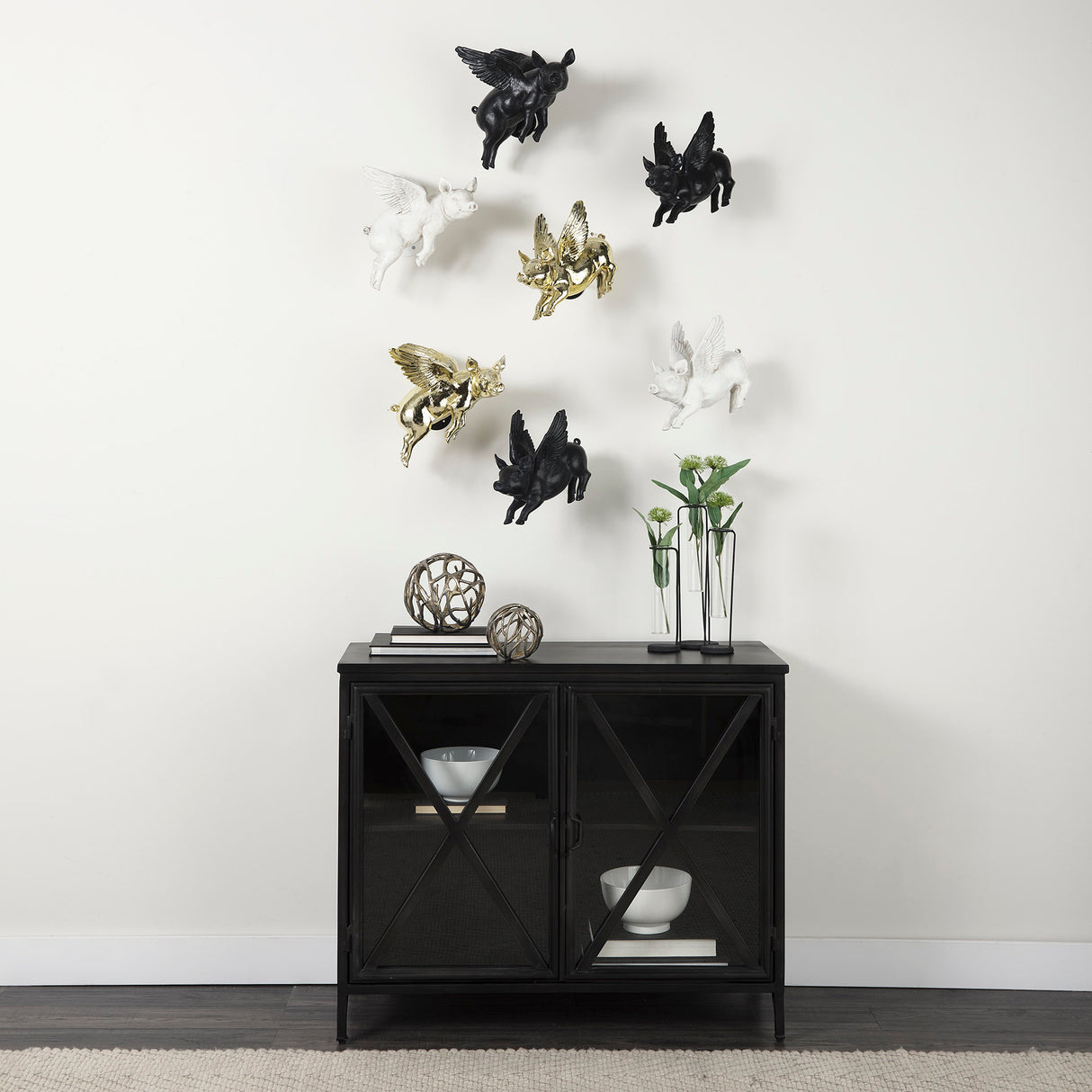 Sphaira Noir I Small 5L x 5W Gold Cast Aluminum Decorative Tree Branch Orb from Mercana - Luna Furniture