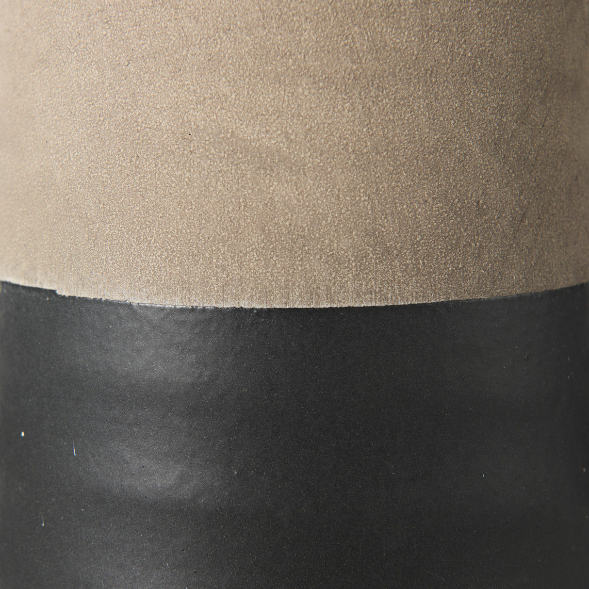 Garand Small 13H Two-Toned Black/Natural Ceramic Jug from Mercana - Luna Furniture