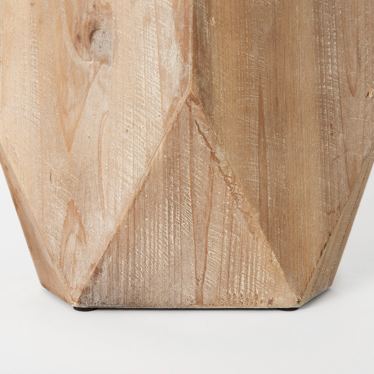 Allen I Large Natural Wooden Base Oval Vase from Mercana - Luna Furniture