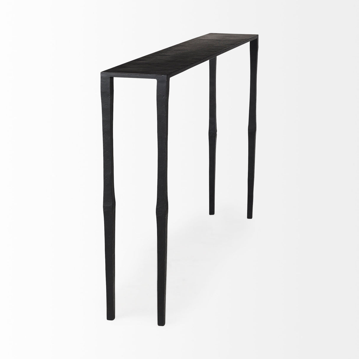 Timothy 48.0 X 8.0 X 30.0 Ebony Black Iron Console Table from Mercana - Luna Furniture