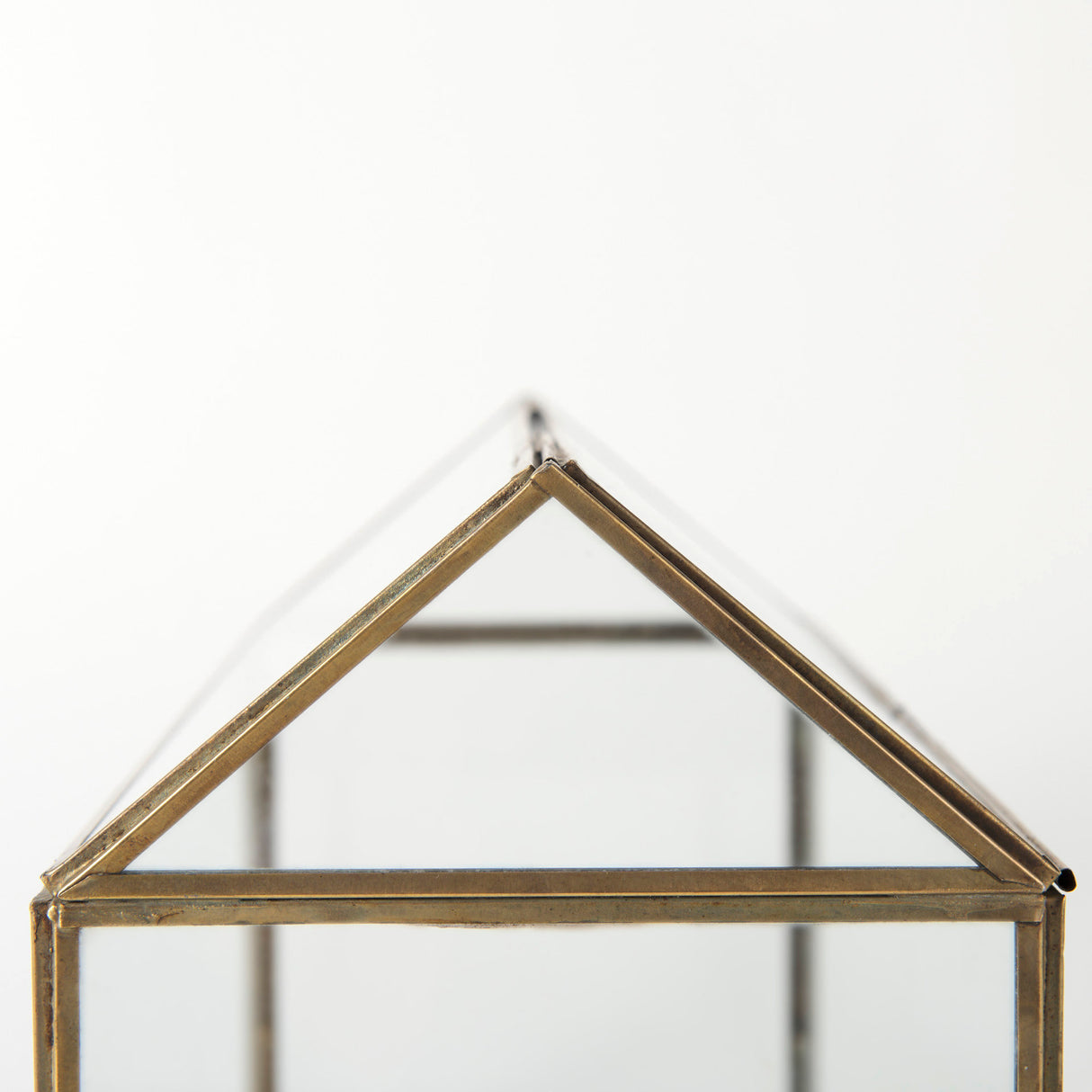 Hutt 16L x 6W x 9H Gold Glass Terrarium Box from Mercana - Luna Furniture