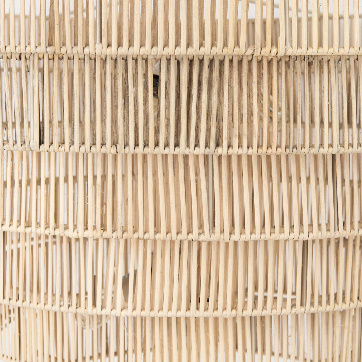 Marimba 40 L x 40 W x 24 H Natural Cane 6 Tier Chandelier from Mercana - Luna Furniture