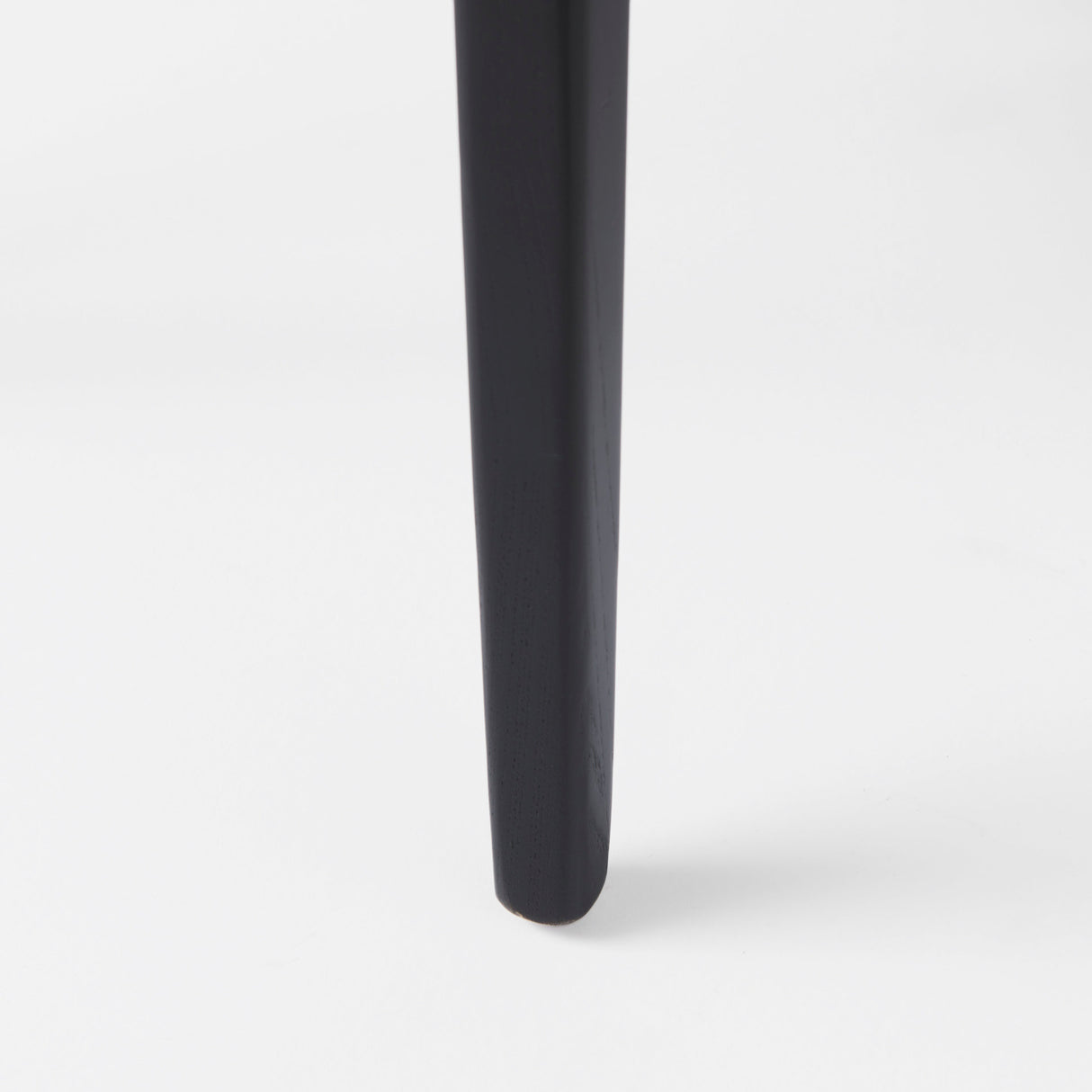 Clara Black Wood W/ Cream Fabric Seat and Cane Back Armless Dining Chair, Set of 2 from Mercana - Luna Furniture