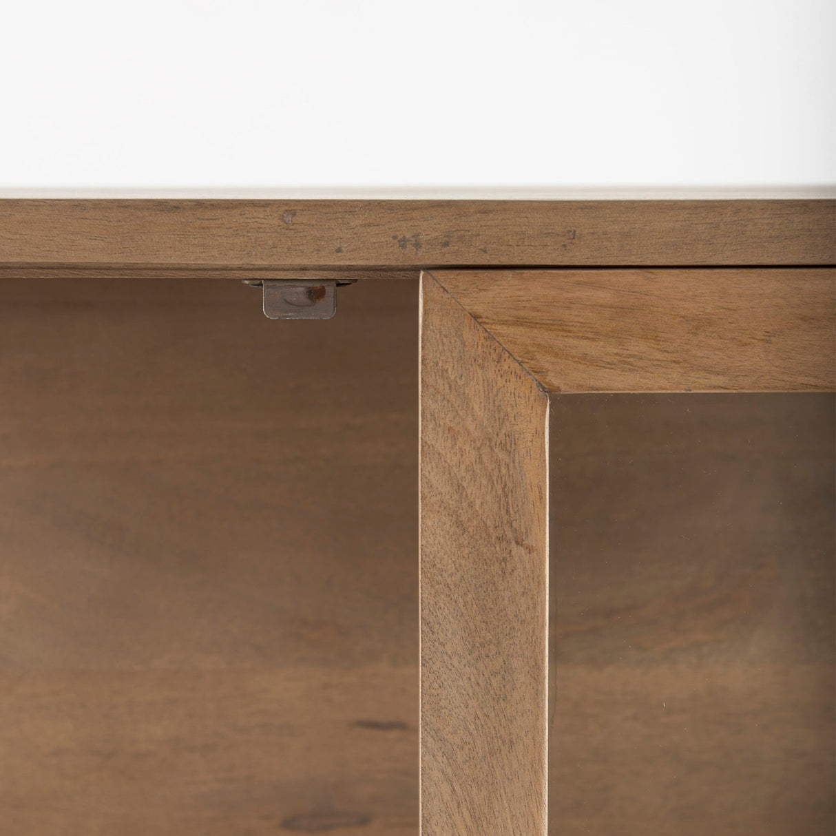 Arelius 36L x 18.75W x 63H Light Brown Wood W/ Black Metal Base Display Cabinet from Mercana - Luna Furniture