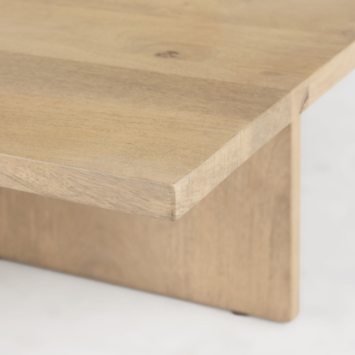 Aida 56 x 34 Rectangular Light Brown Wood Coffee Table from Mercana - Luna Furniture