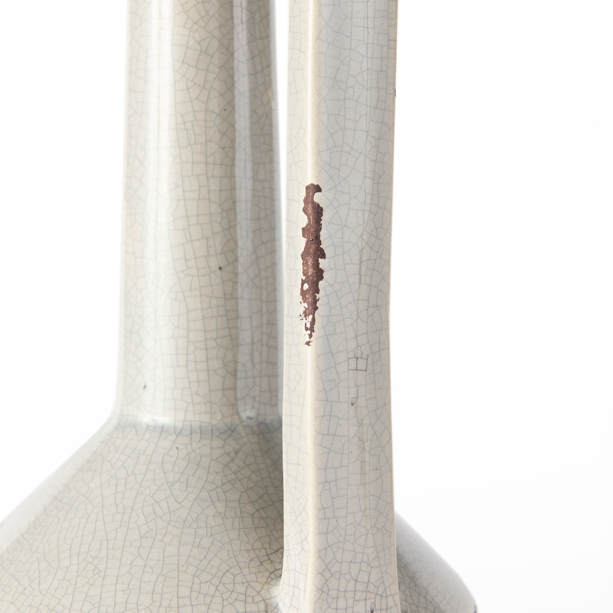 Burton 16.7H Large Two Tone Gray Ceramic Jug Vase from Mercana - Luna Furniture