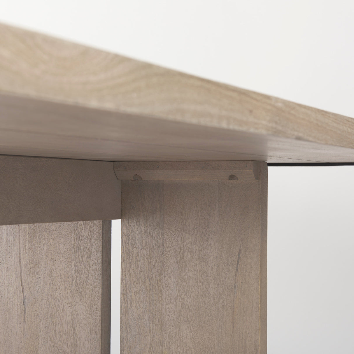 Aida 84L Light Gray Wood Dining Table from Mercana - Luna Furniture