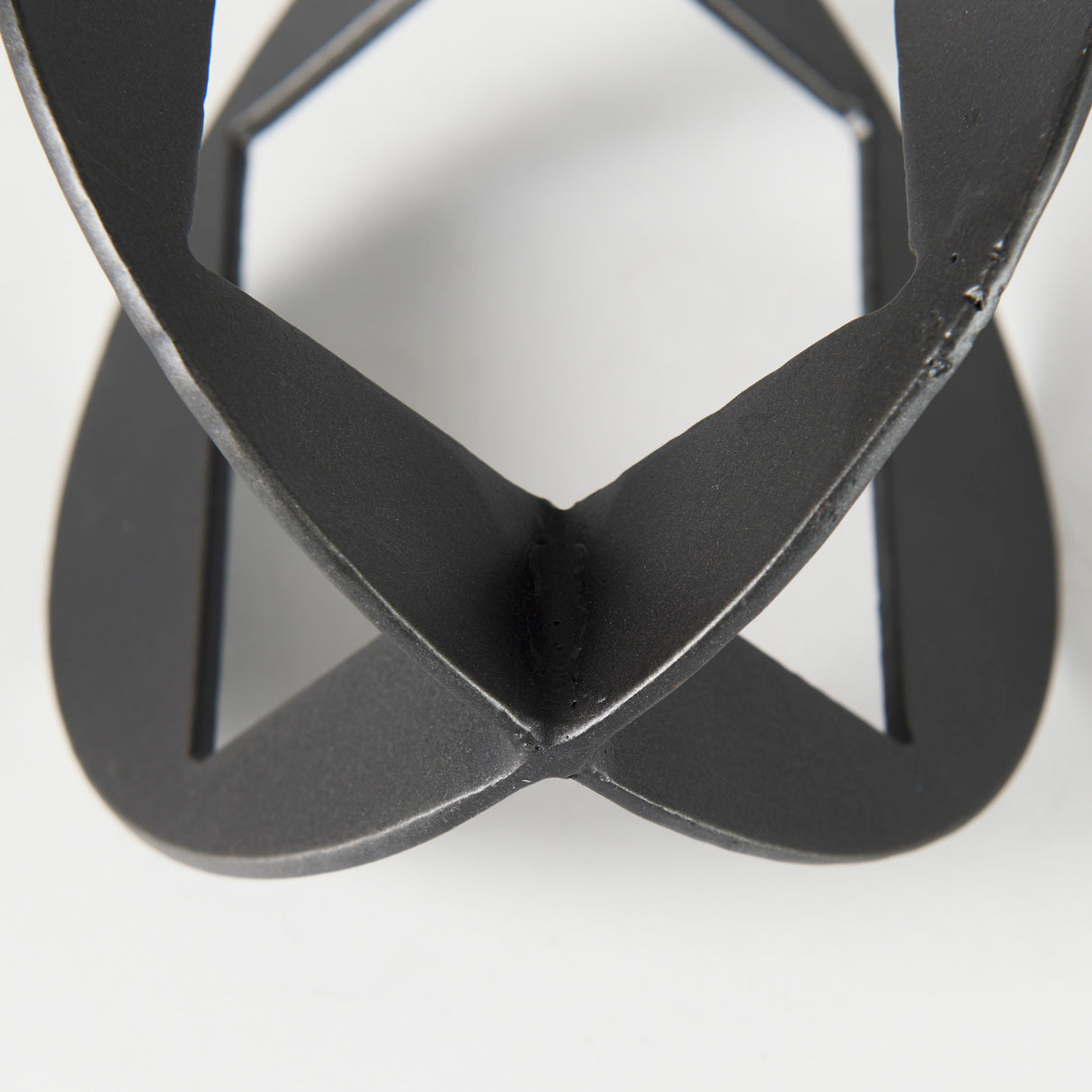 Cusco 6.0 L x 6.0 W x 6.0 H Black Iron Small Gunmetal Geometric Decorative Object from Mercana - Luna Furniture
