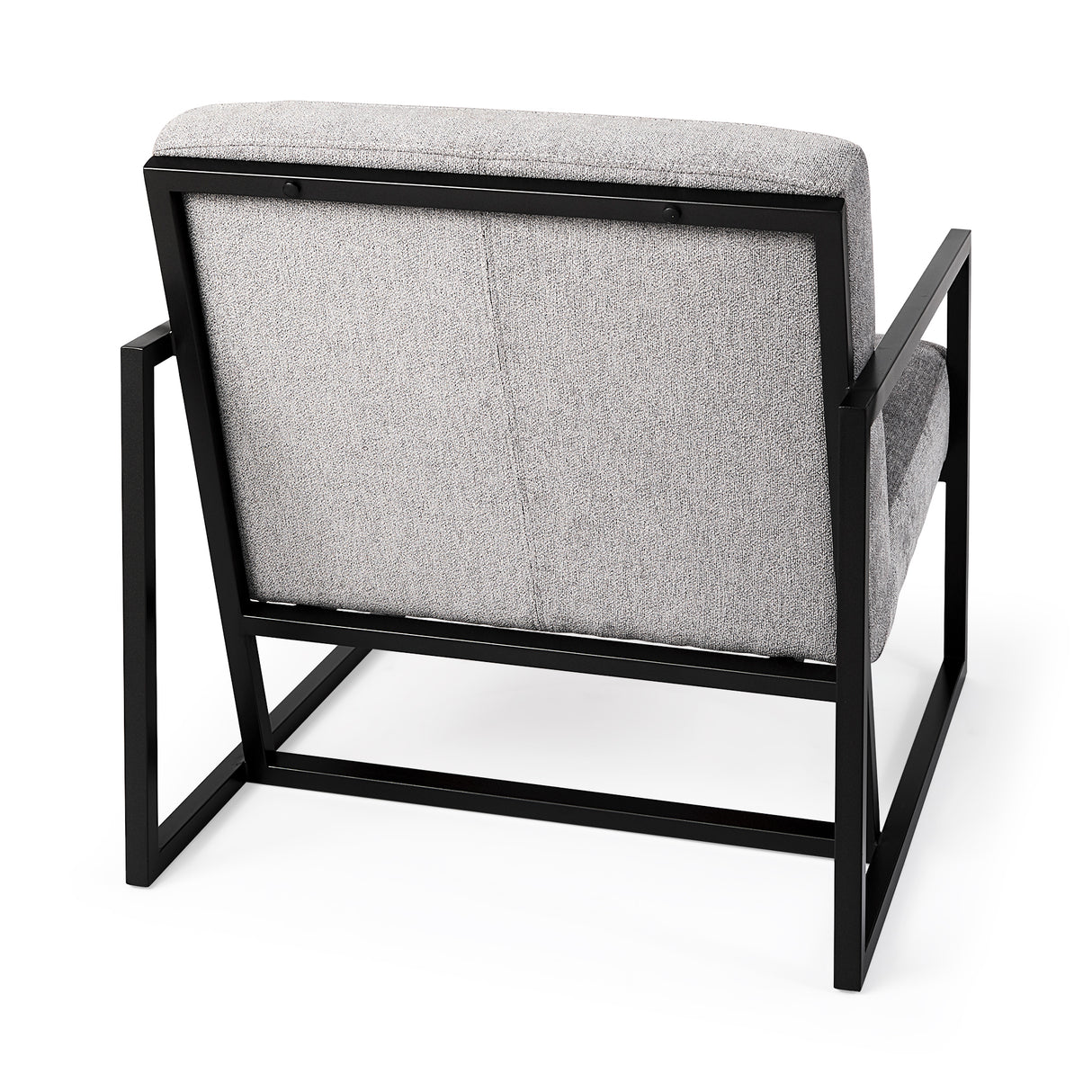 Armelle Gray Fabric Seat W/Black Metal Frame Accent Chair from Mercana - Luna Furniture