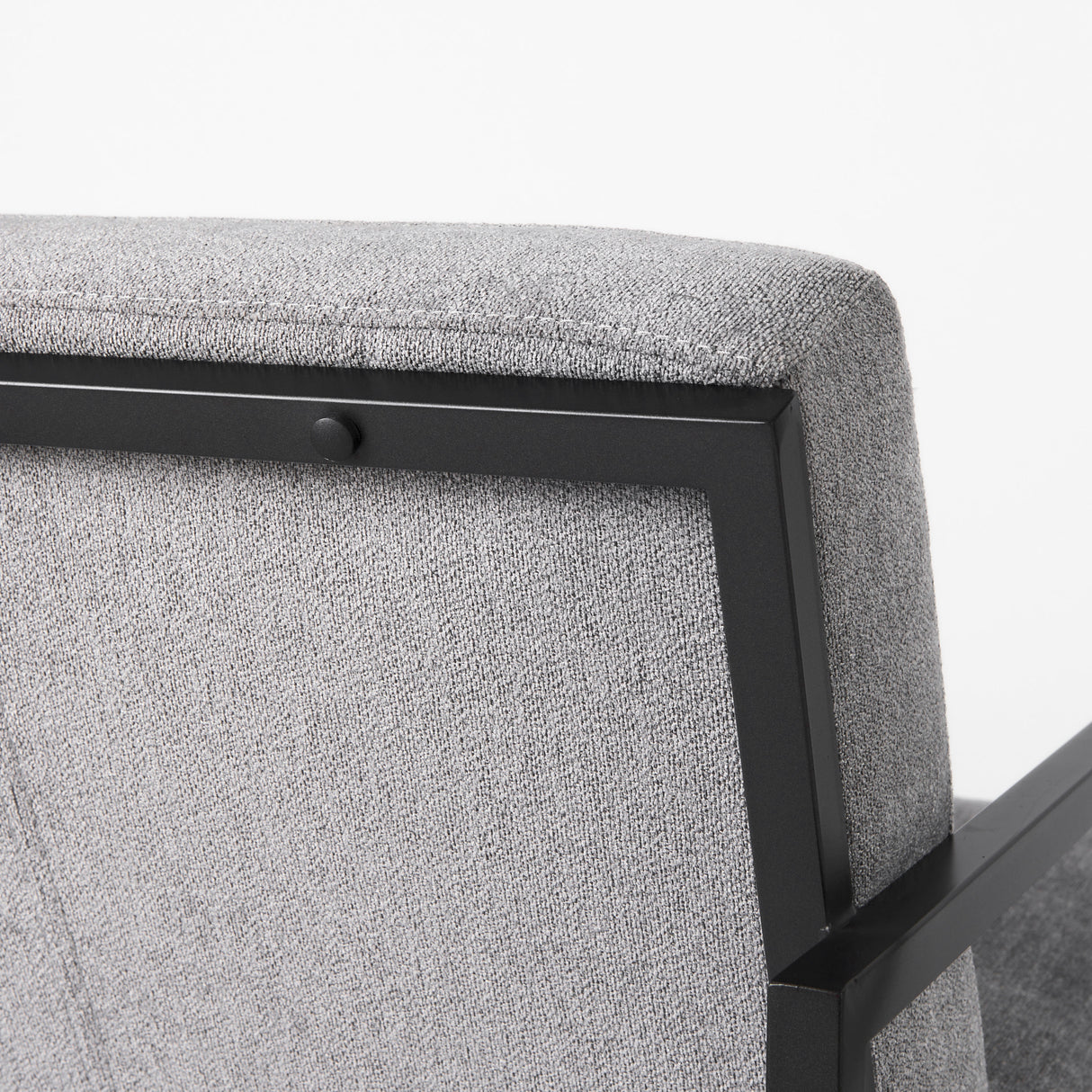 Armelle Gray Fabric Seat W/Black Metal Frame Accent Chair from Mercana - Luna Furniture