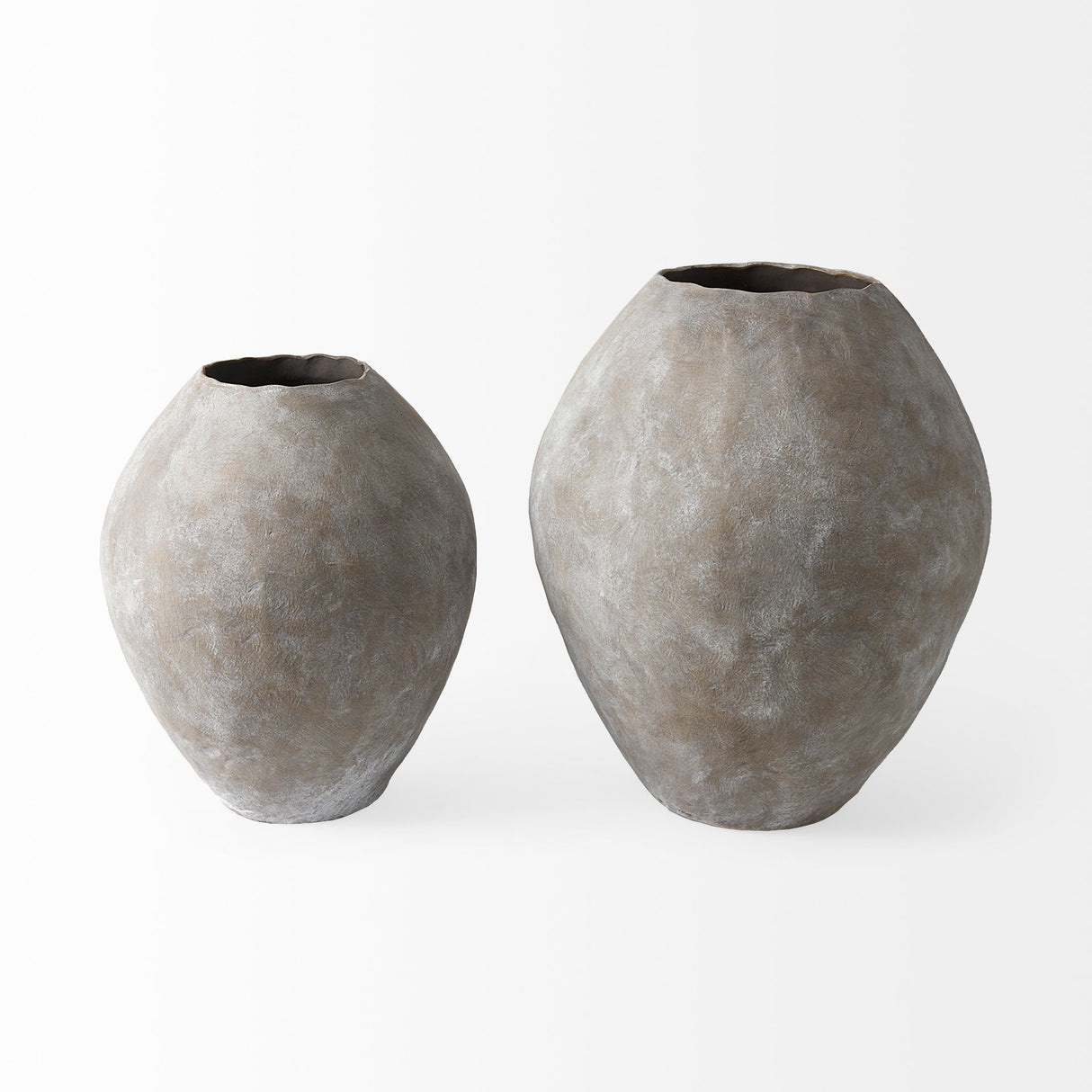Gobi 19.75L x 20H Small Tan Ceramic Oval Vase from Mercana - Luna Furniture