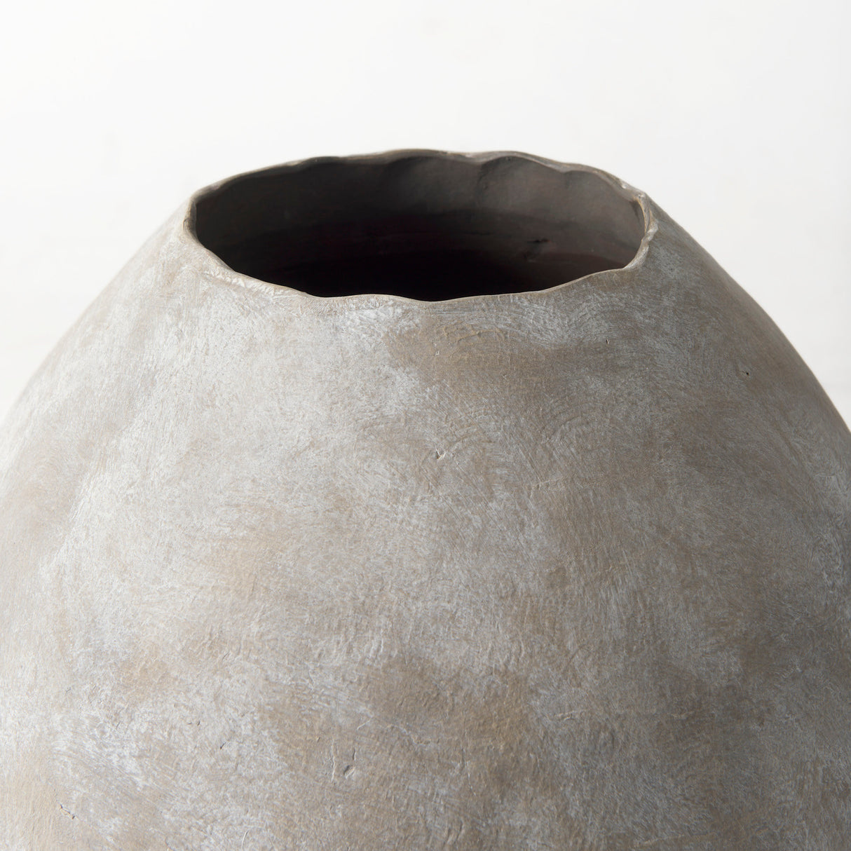 Gobi 19.75L x 20H Small Tan Ceramic Oval Vase from Mercana - Luna Furniture