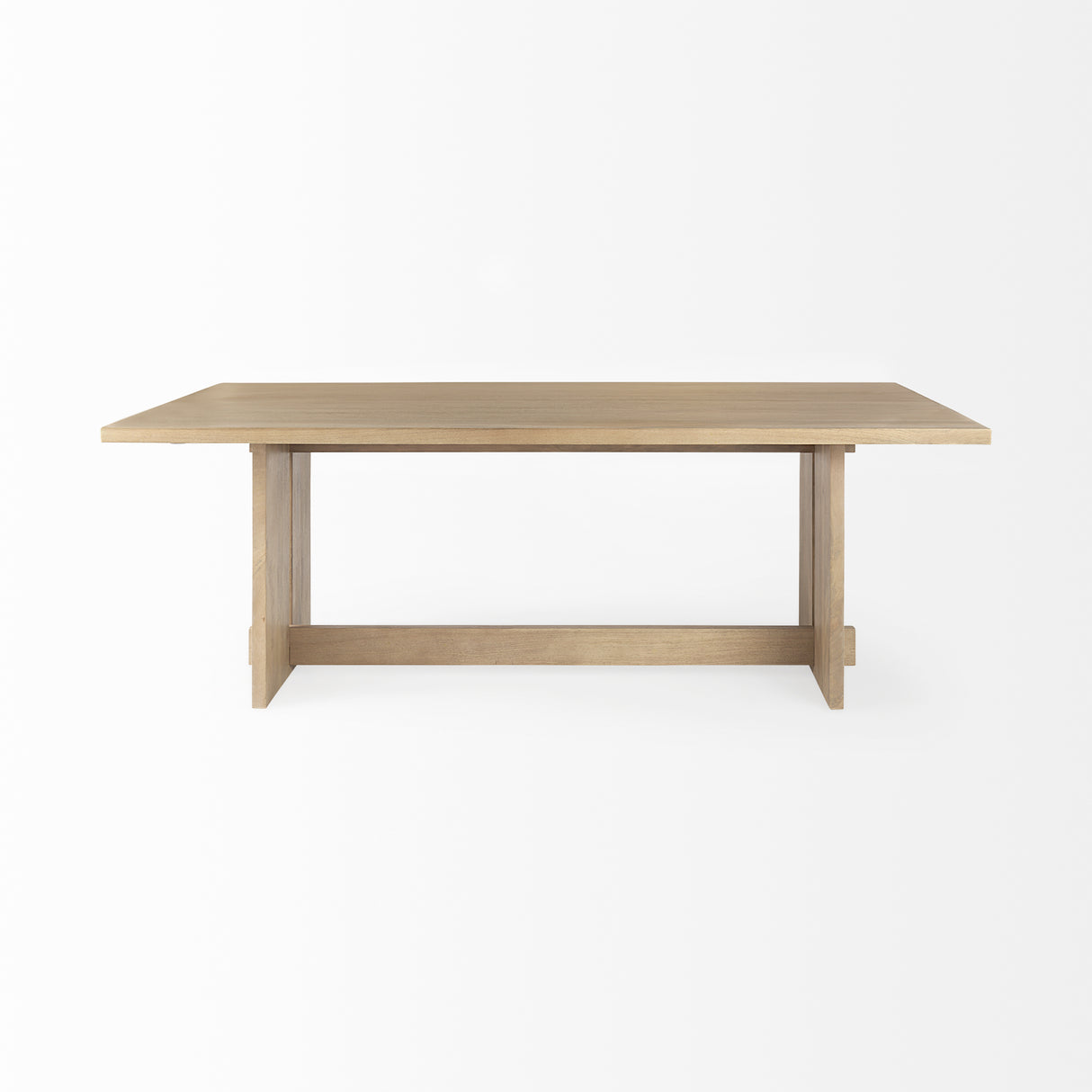Aida 84L Light Brown Wood Dining Table from Mercana - Luna Furniture