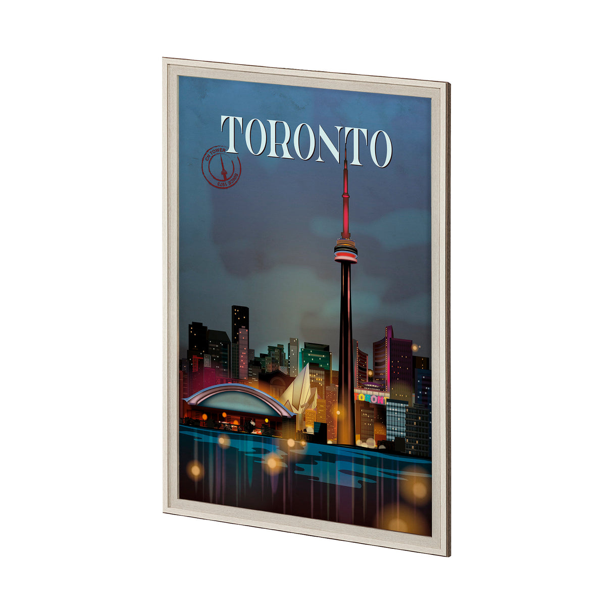 Toronto Go Canada (XL) by Mercana Studio a Hand Embellished Decograph Framed Art Print under Glass from Mercana - Luna Furniture