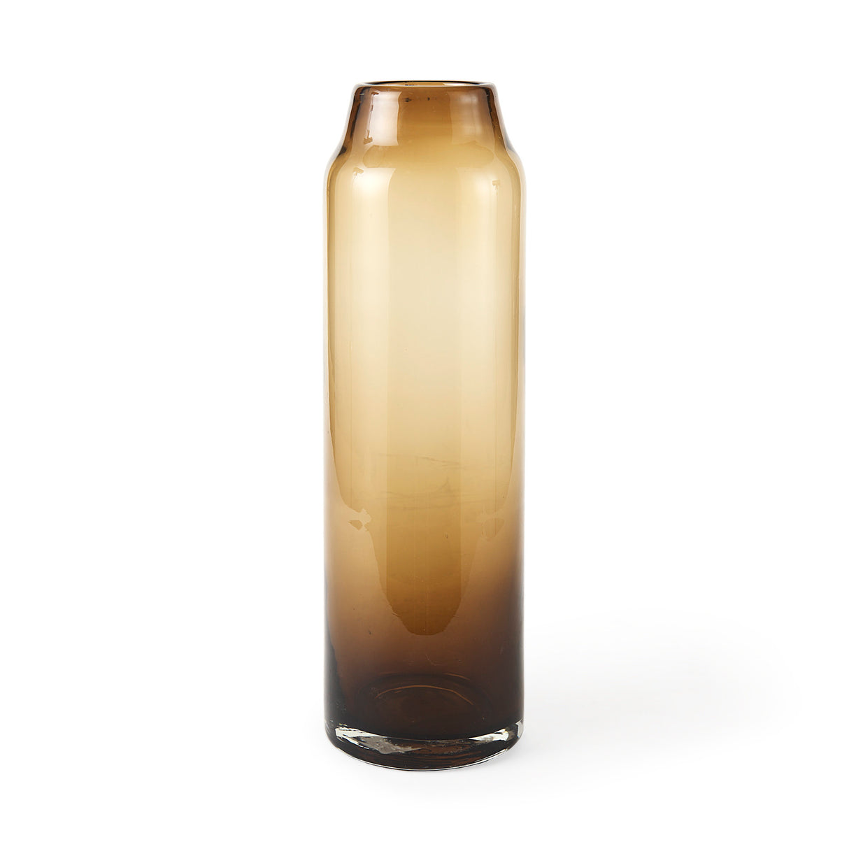 Amrita 4.8L x 4.8W x 16.0H Golden Brown Glass Vase from Mercana - Luna Furniture