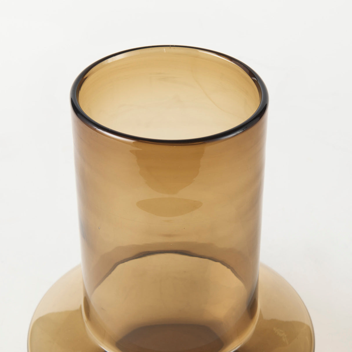 Amrita 8.3L x 8.3W x 9.7H Golden Brown Glass Vase from Mercana - Luna Furniture