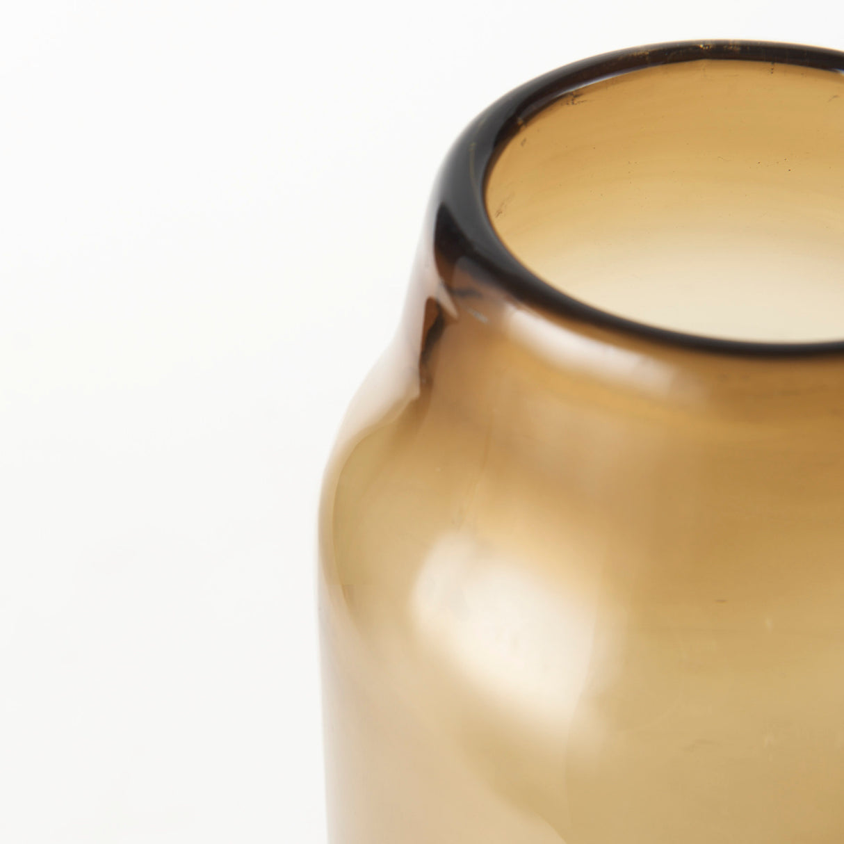 Amrita 4.8L x 4.8W x 16.0H Golden Brown Glass Vase from Mercana - Luna Furniture