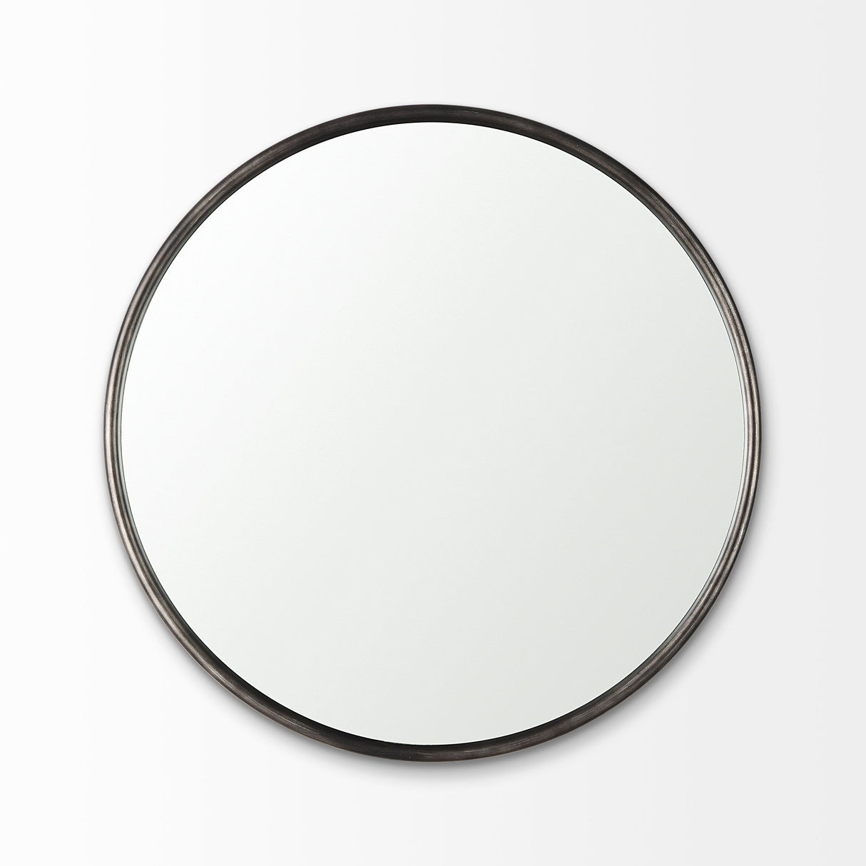 Piper 35.8L x 1.0W x 35.8H Small Black Metal Round Wall Mirror from Mercana - Luna Furniture