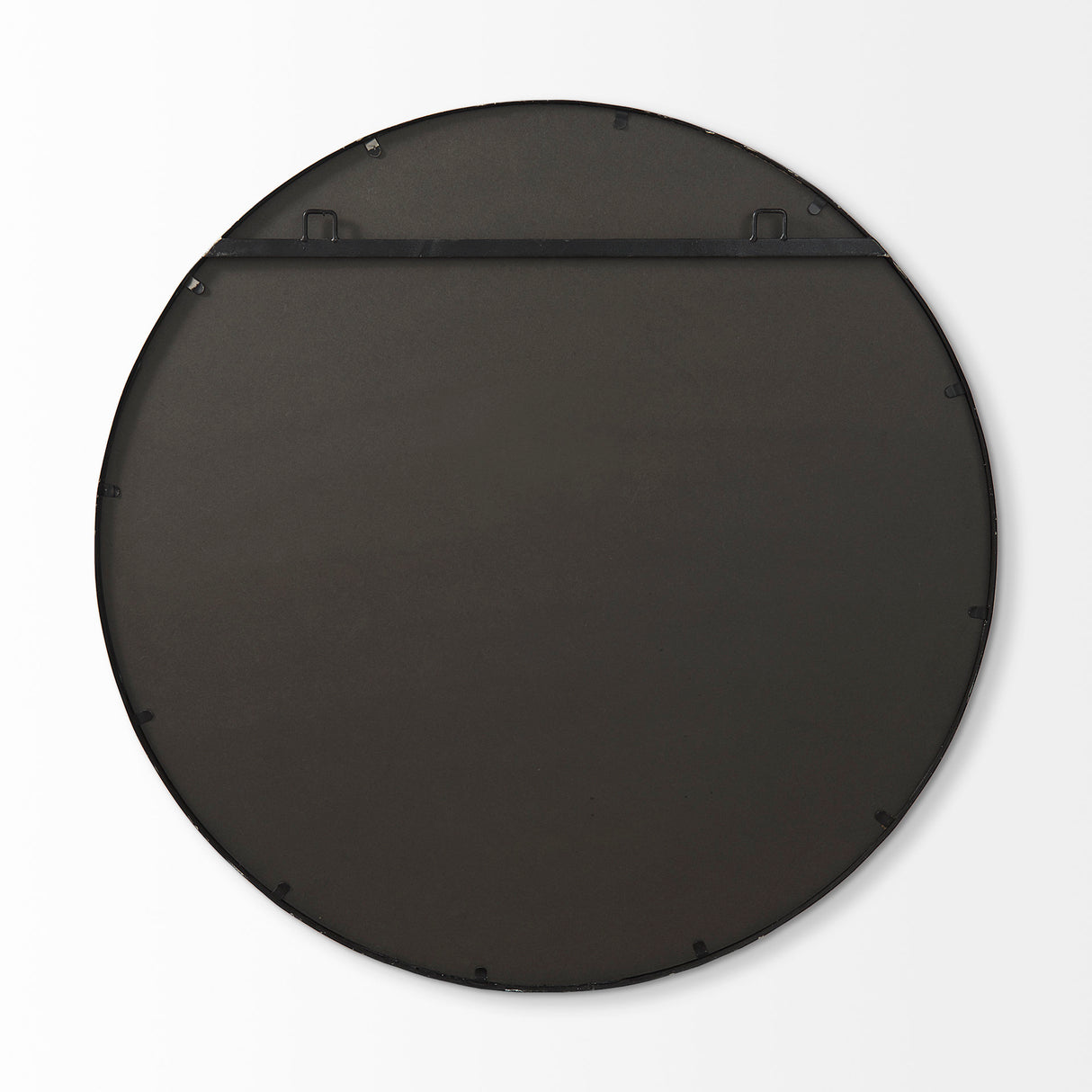 Piper 35.8L x 1.0W x 35.8H Small Black Metal Round Wall Mirror from Mercana - Luna Furniture