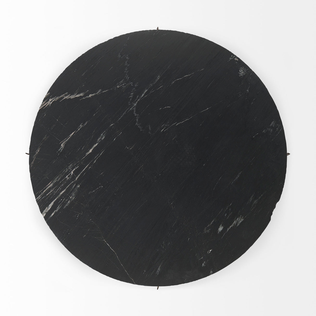 Reinhold III Black Marble Top Iron Coffee Table from Mercana - Luna Furniture