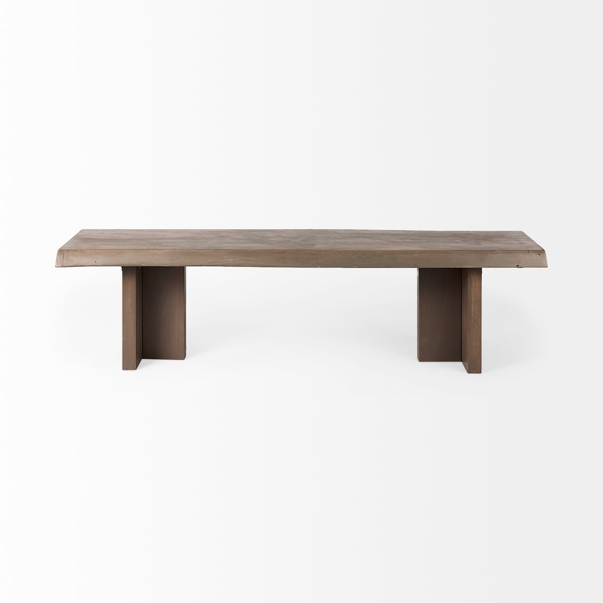 Konstantin 70.0 x 18.0 x 18.0 Medium Brown Wood W/ Live Edge Bench from Mercana - Luna Furniture