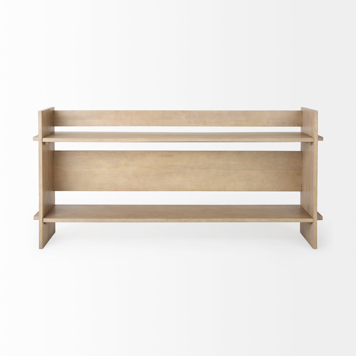 Aida Light Brown Wood Console Table from Mercana - Luna Furniture