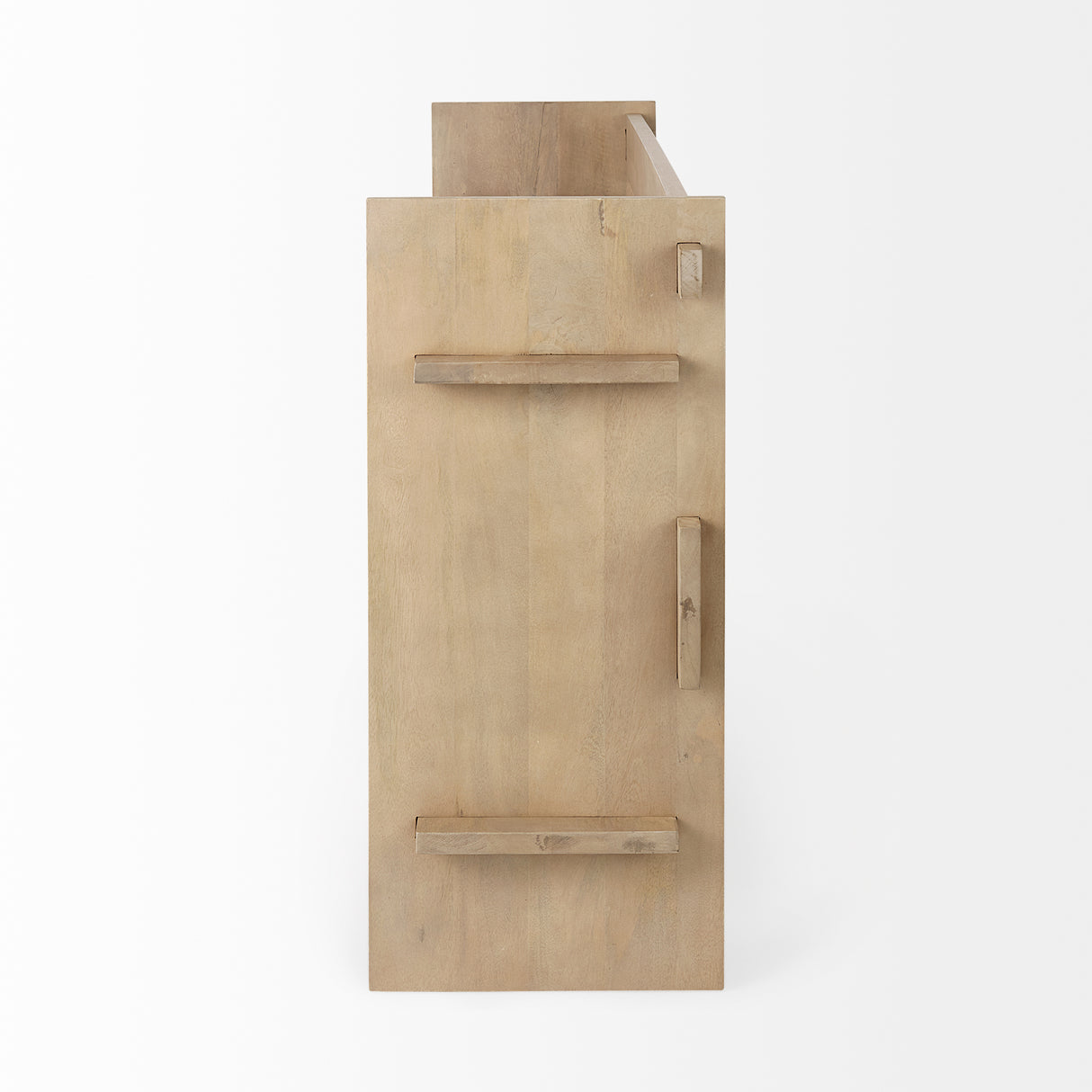 Aida Light Brown Wood Console Table from Mercana - Luna Furniture
