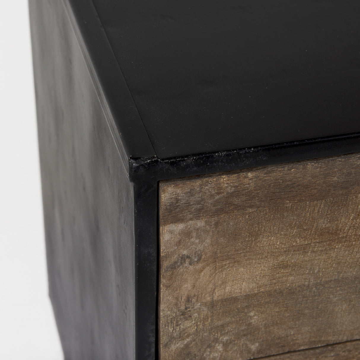 Alvin 34.5L x 21.5W x 30.0H Wood W/Metal Framing Accent Cabinet from Mercana - Luna Furniture