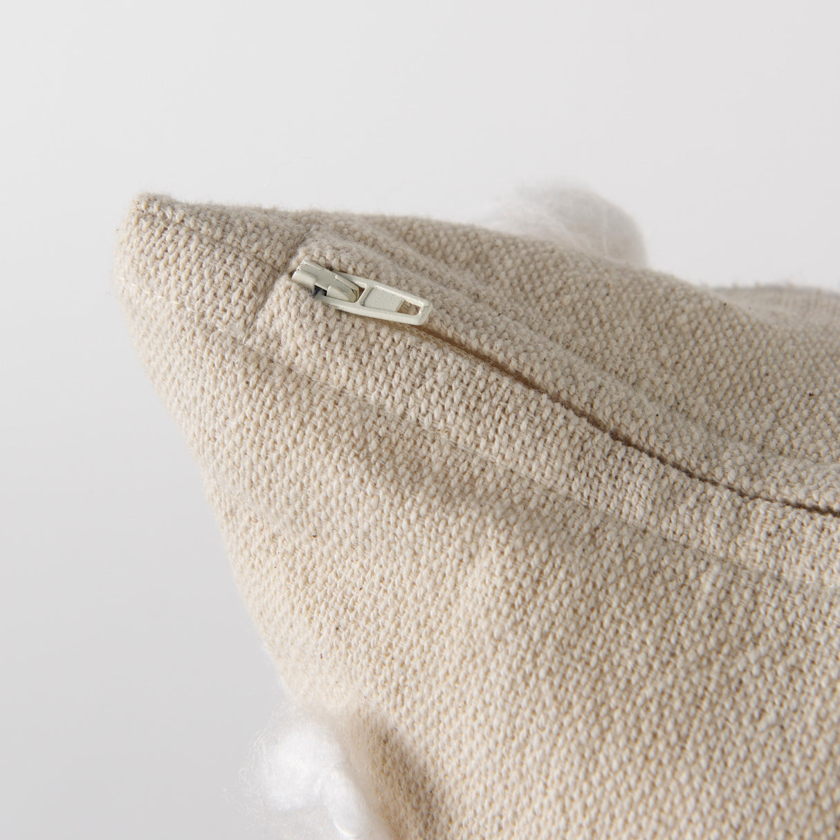 Erica 20 x 20 Cream With White Detail Decorative Pillow Cover from Mercana - Luna Furniture