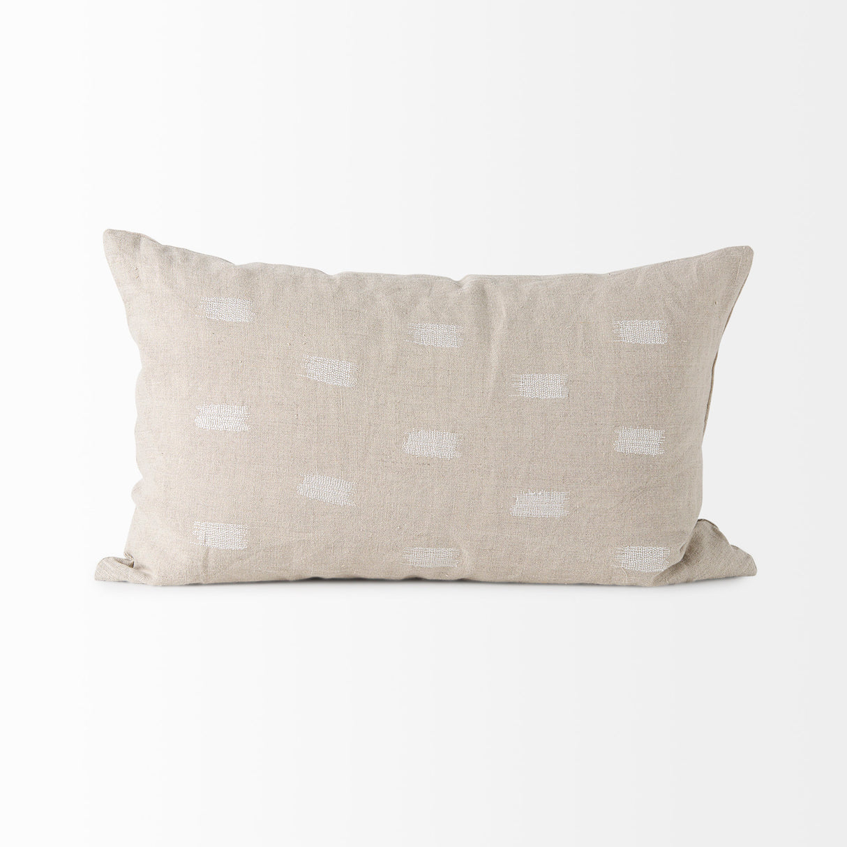 Lacey 13 x 21 Beige/White Decorative Pillow Cover from Mercana - Luna Furniture