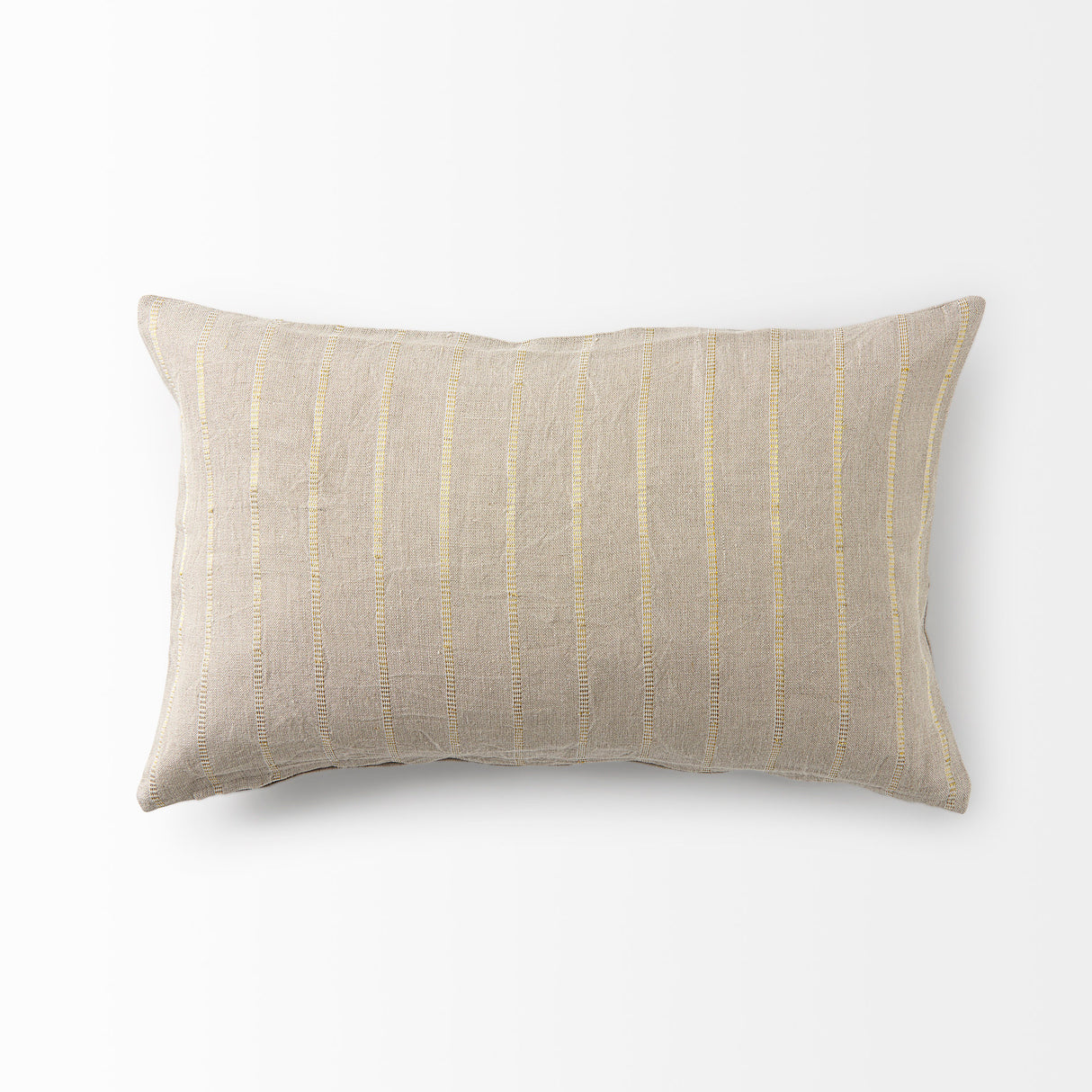 Danika 13.0L x 21.0W x 0.2H Beige and Gold Fabric Decorative Pillow Cover from Mercana - Luna Furniture