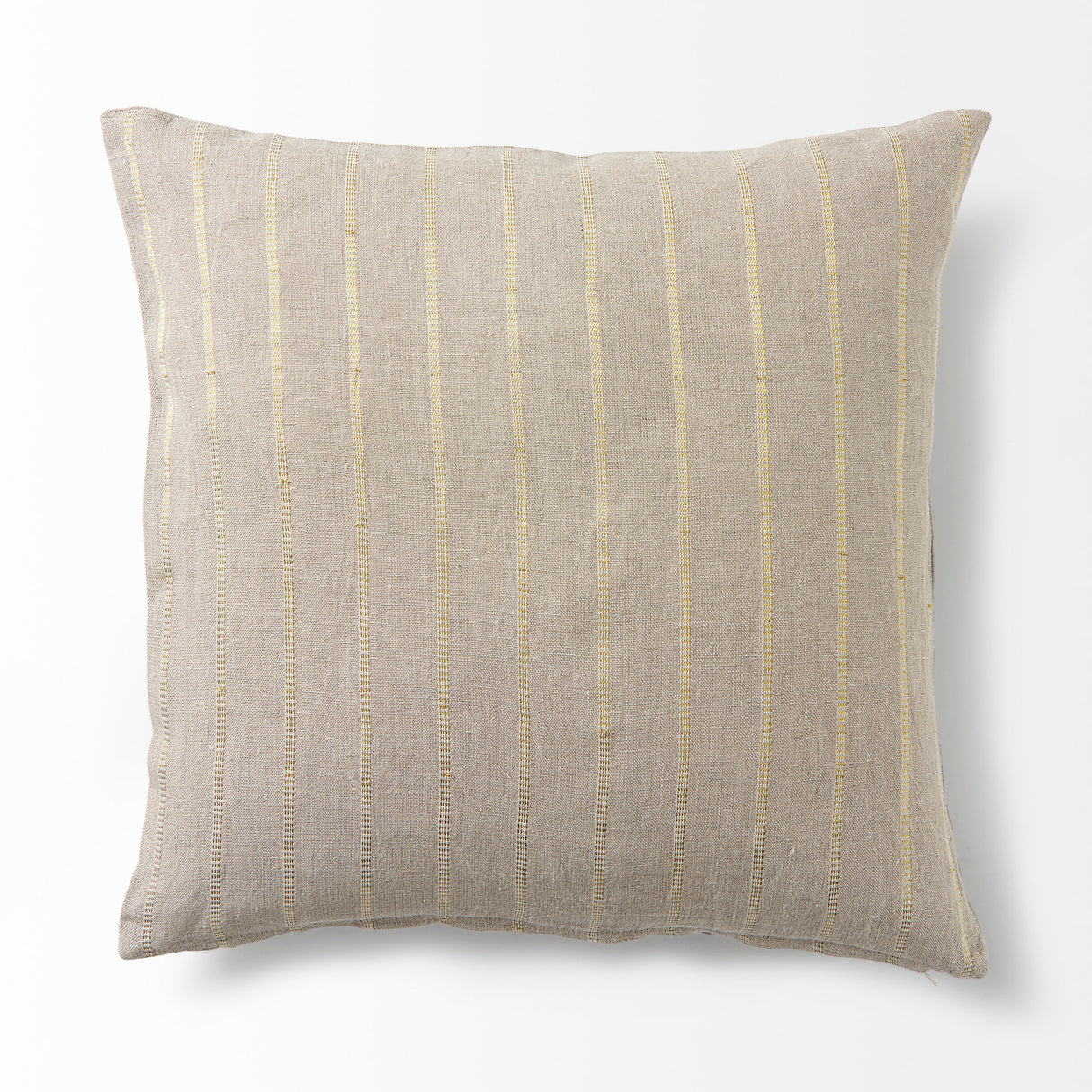 Danika 18 x 18 Beige and Gold Fabric Decorative Pillow Cover from Mercana - Luna Furniture