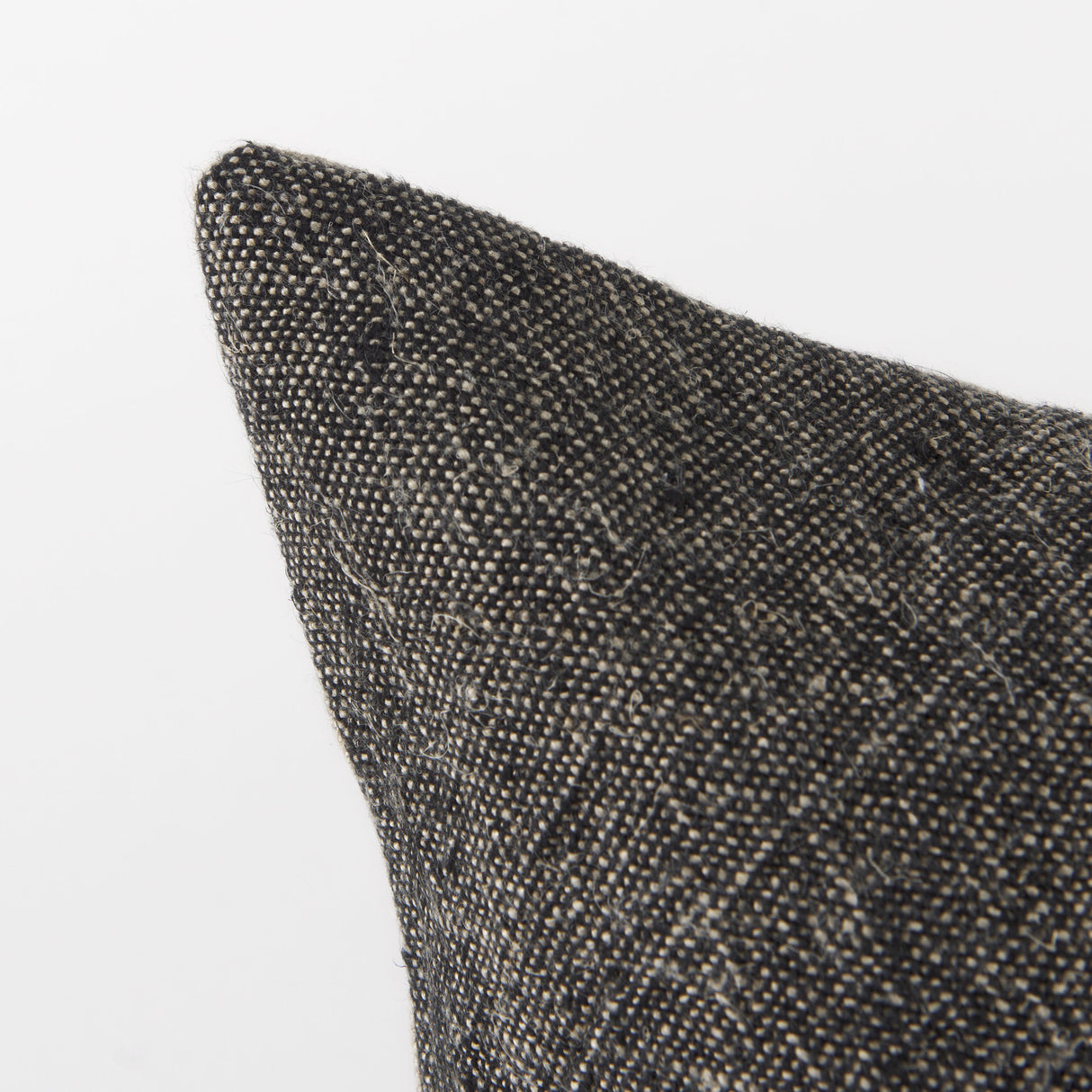 Isolde 14L x 26W Beige and Black Fabric Color Blocked Decorative Pillow Cover from Mercana - Luna Furniture