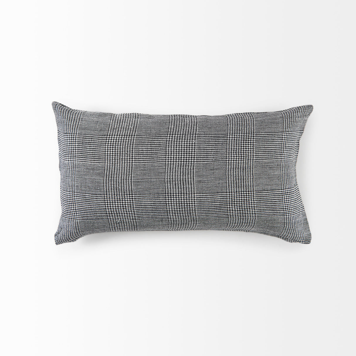 Ramone 14 x 26 White and Black Fabric Decorative Pillow Cover from Mercana - Luna Furniture