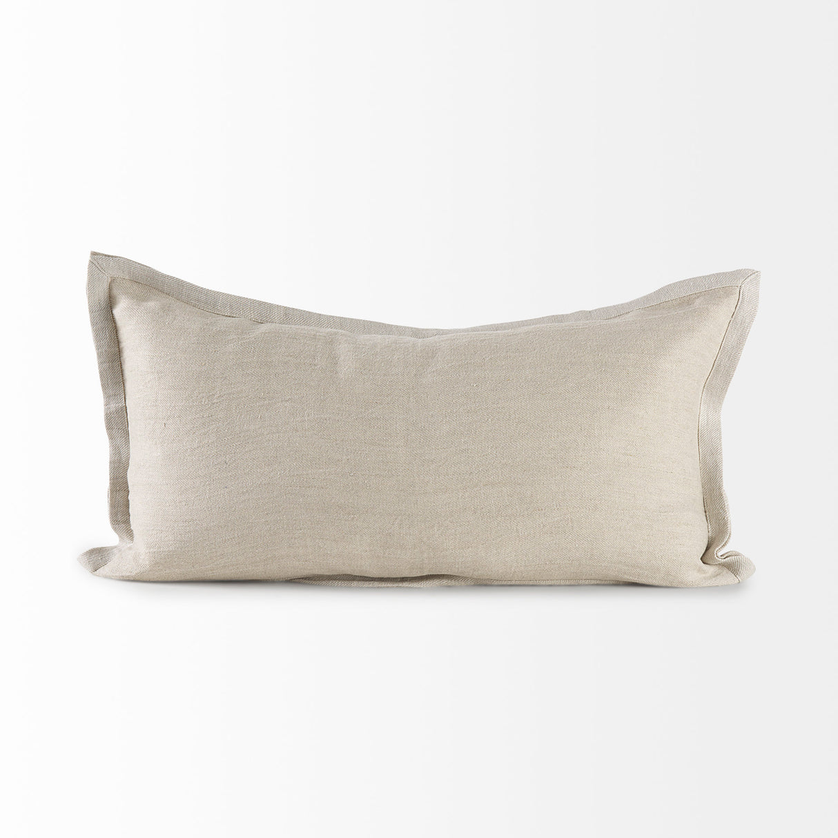 Mae 14L x 26W Beige Fabric Decorative Pillow Cover from Mercana - Luna Furniture