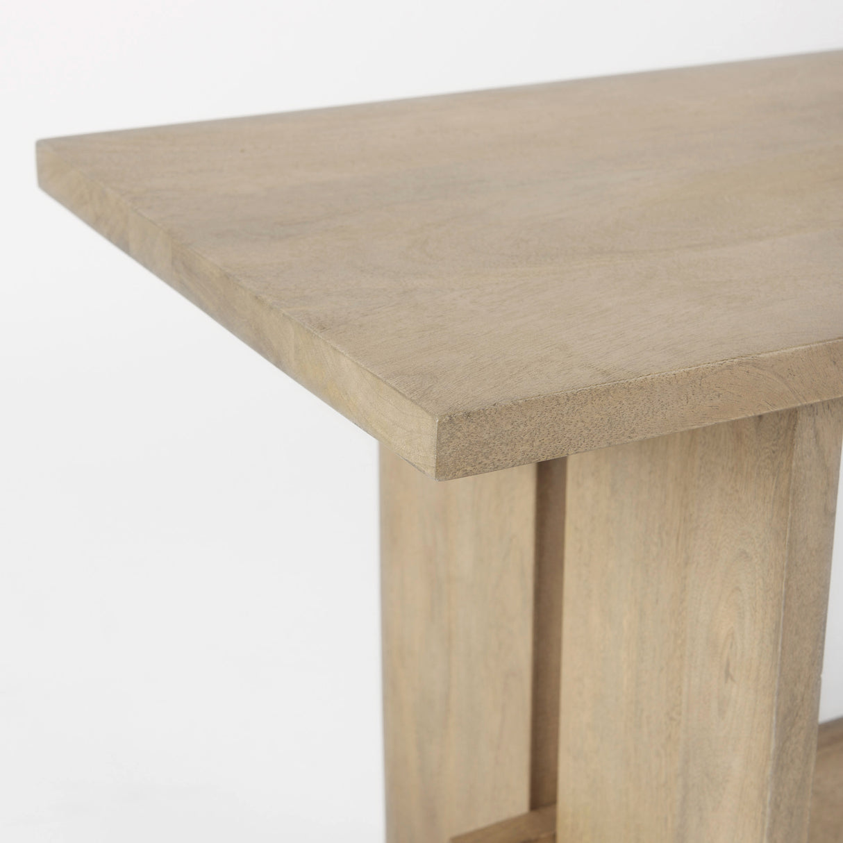 Aida 18H Light Brown Wood Dining Bench from Mercana - Luna Furniture