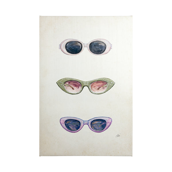 Sunglass Collection I by NaTar a Hand Embellished Textured Canvas