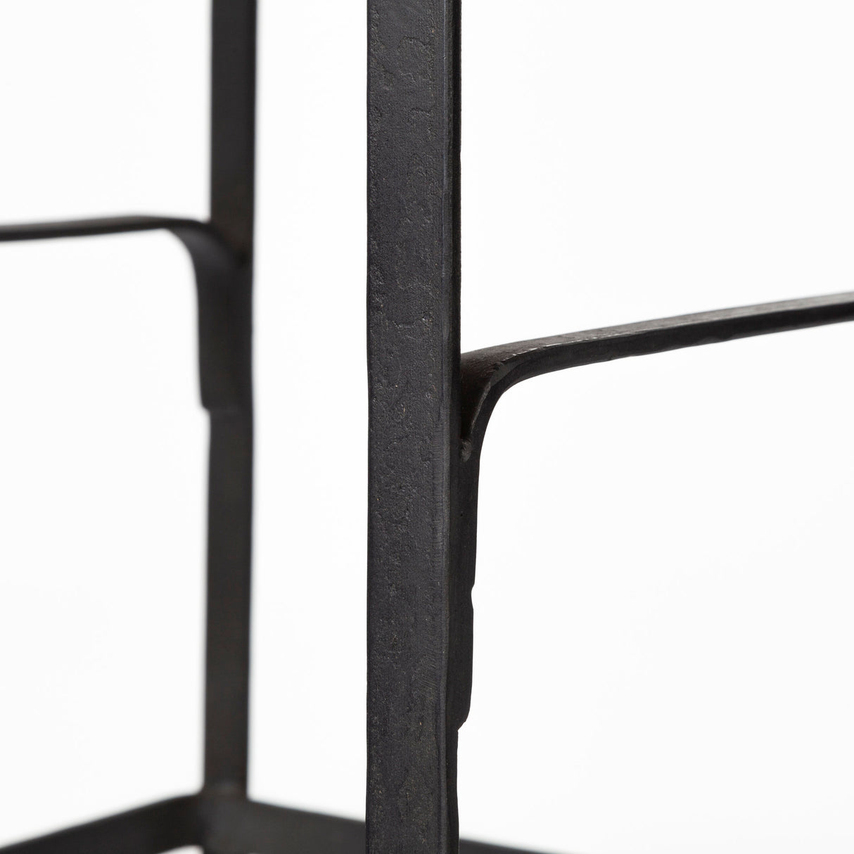 Conan 25" Seat Height Brown Wood Seat Black Metal Frame Counter Stool from Mercana - Luna Furniture
