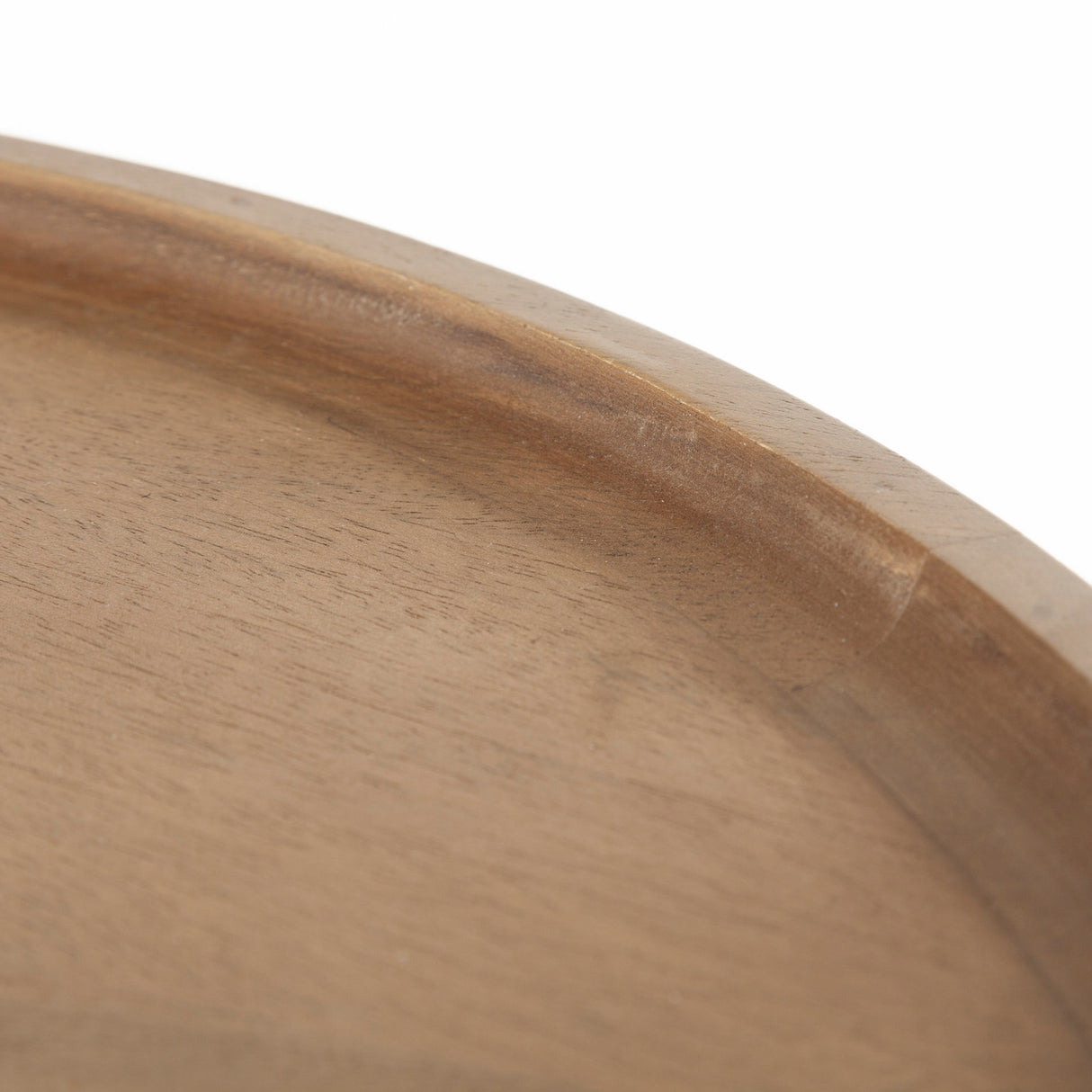 Helios III 20L x 24H Set of Two Round Brown Solid Wood Iron Base Nesting End/Side Tables from Mercana - Luna Furniture