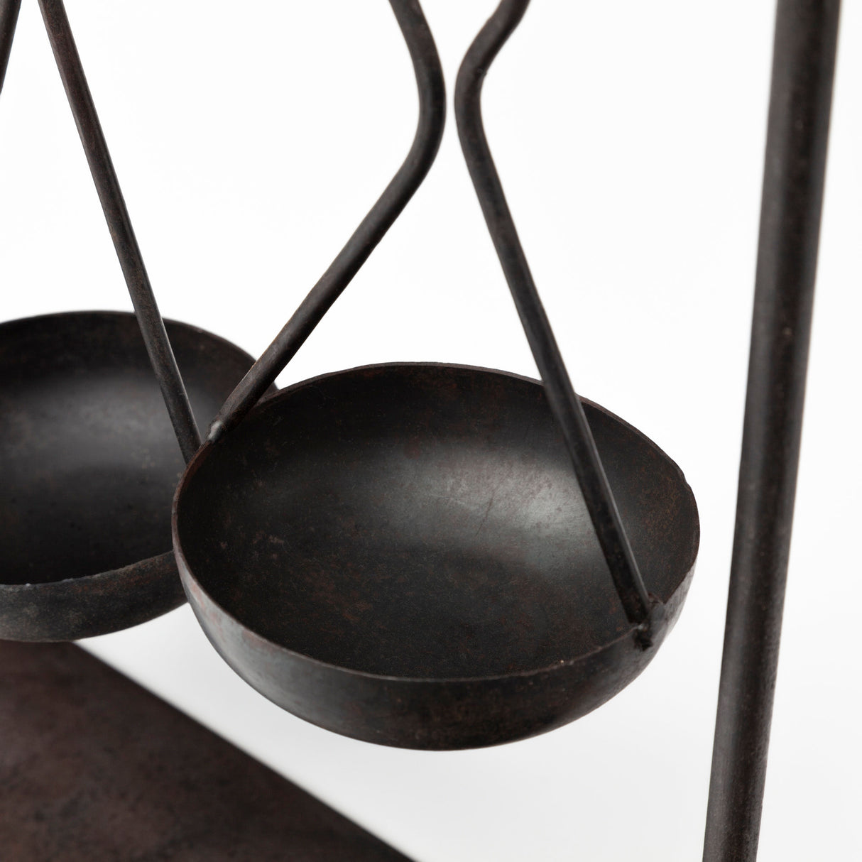 Enos 19L x 3W Black Metal 4 Bowl Ancient Spice Market Decorative Display from Mercana - Luna Furniture