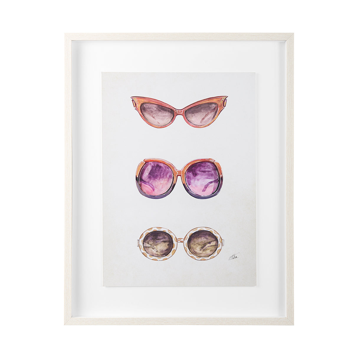 Sunglass Collection II by Mercana Studio Hand Embellished Framed Art Print Matted under Glass from Mercana - Luna Furniture