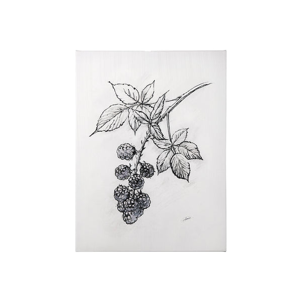 Wildberry Collection Blackberry by Ariana a Hand Embellished Textured Canvas