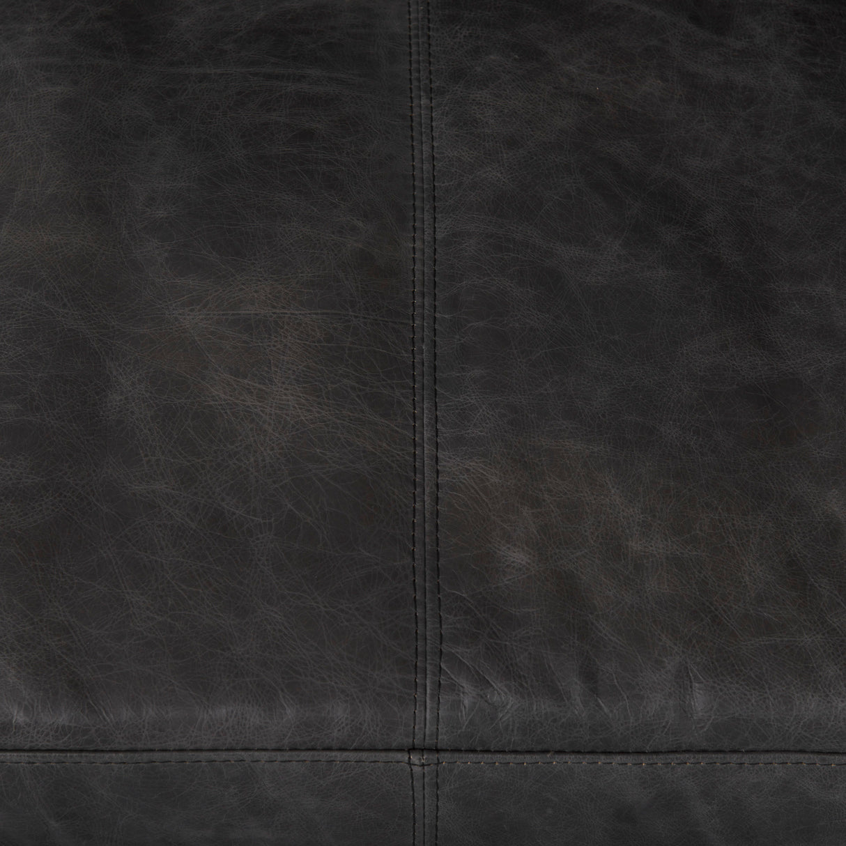 Cochrane 82L x 33W x 32.3 Black Leather Three Seater Sofa from Mercana - Luna Furniture